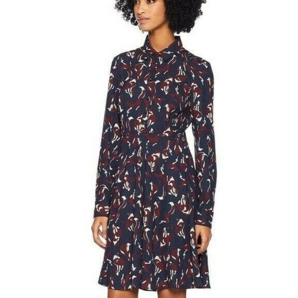 Kate Spade So Foxy Dress Smocked Button Front